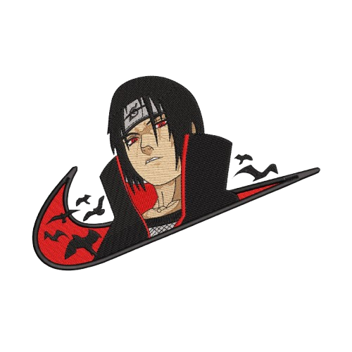 Itachi Uchiwa Akatsuki Custom | Naruto Shippuden | Sweat à capuche brodé