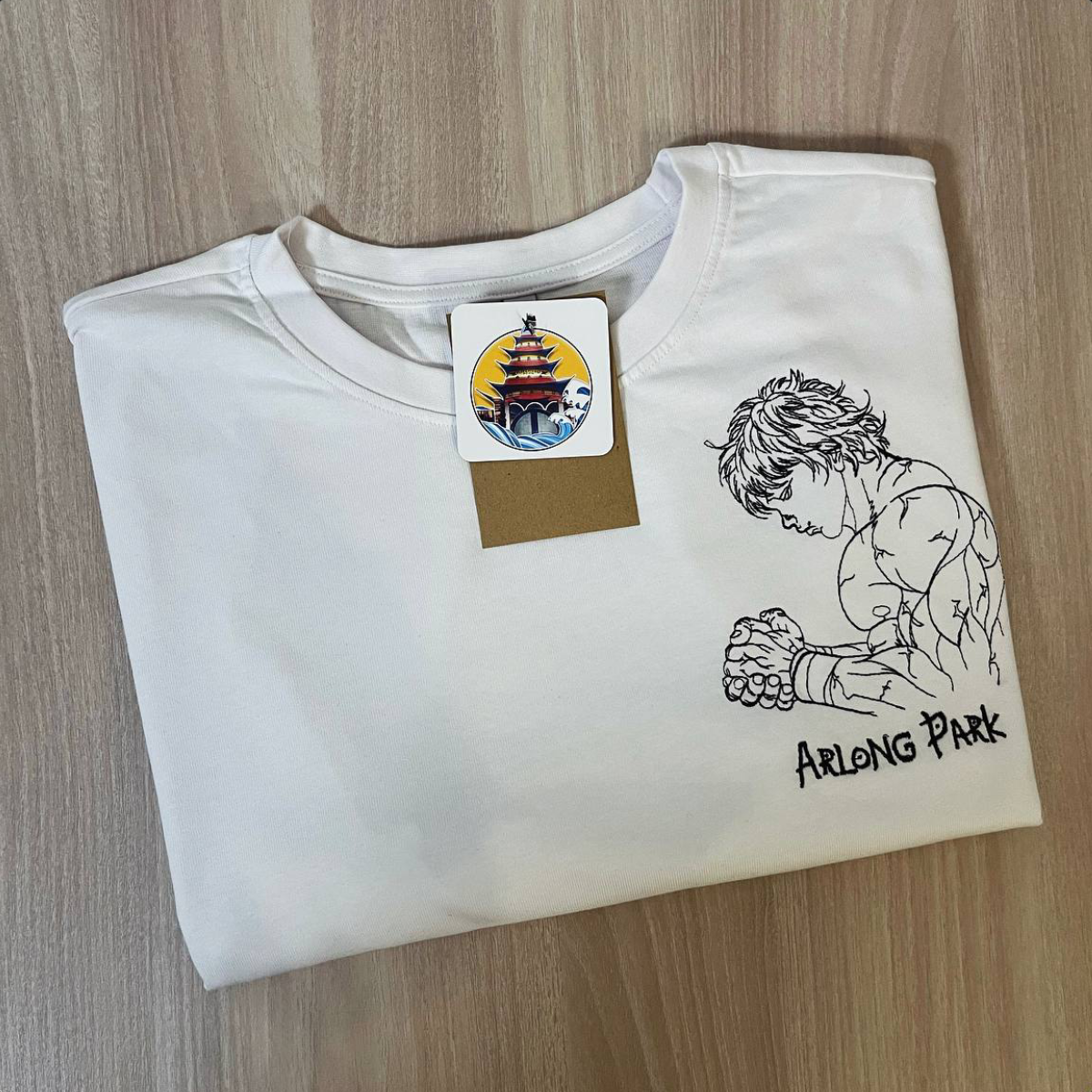 Baki Hanma Custom | Baki | T-Shirt Oversize brodé