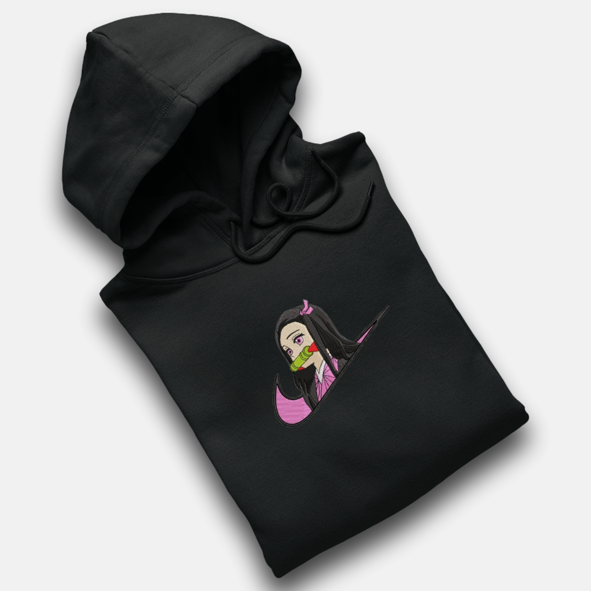 Nezuko Kamado Custom | Demon Slayer | Sweat à capuche brodé