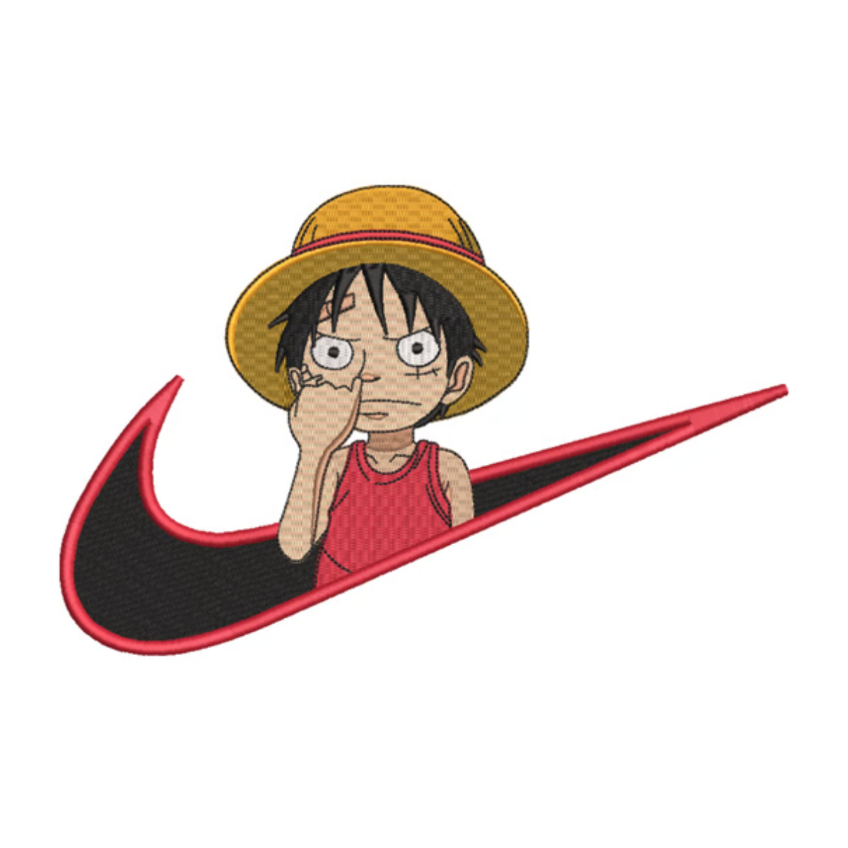 Luffy Enfant Custom | One Piece | Sweat à capuche brodé