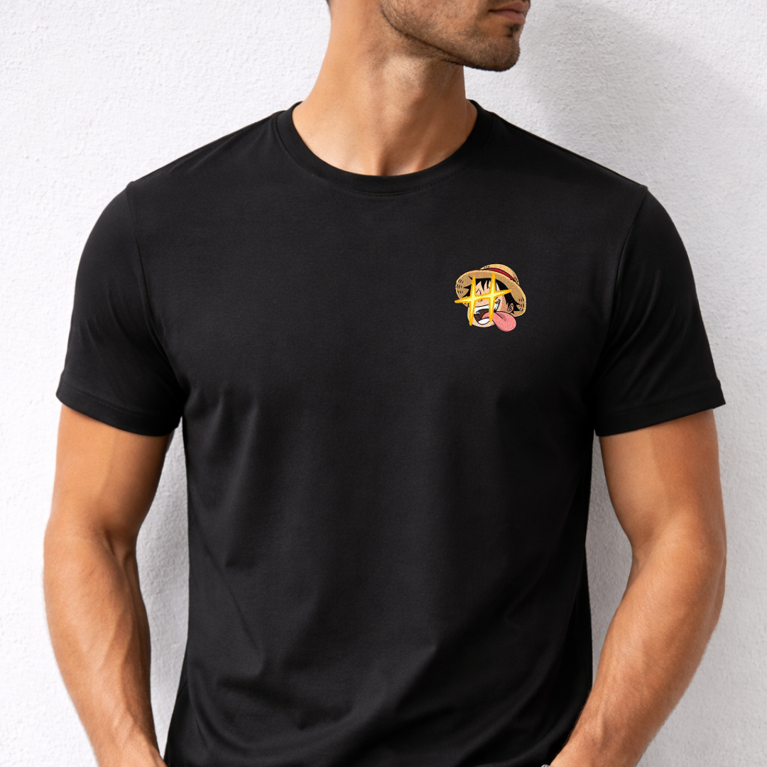 T-shirt brodé One Piece - Luffy & Zoro