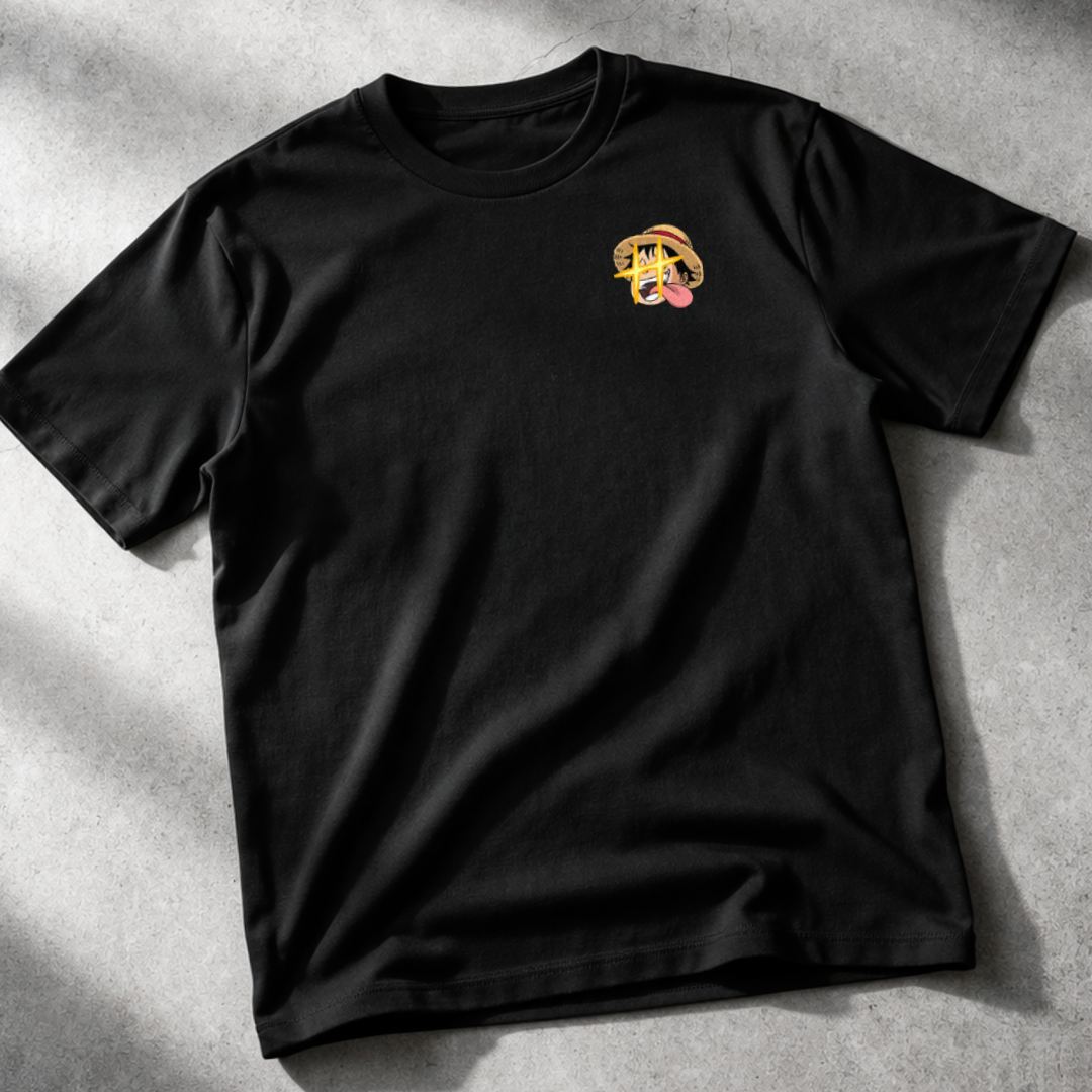 T-shirt brodé One Piece - Luffy & Zoro