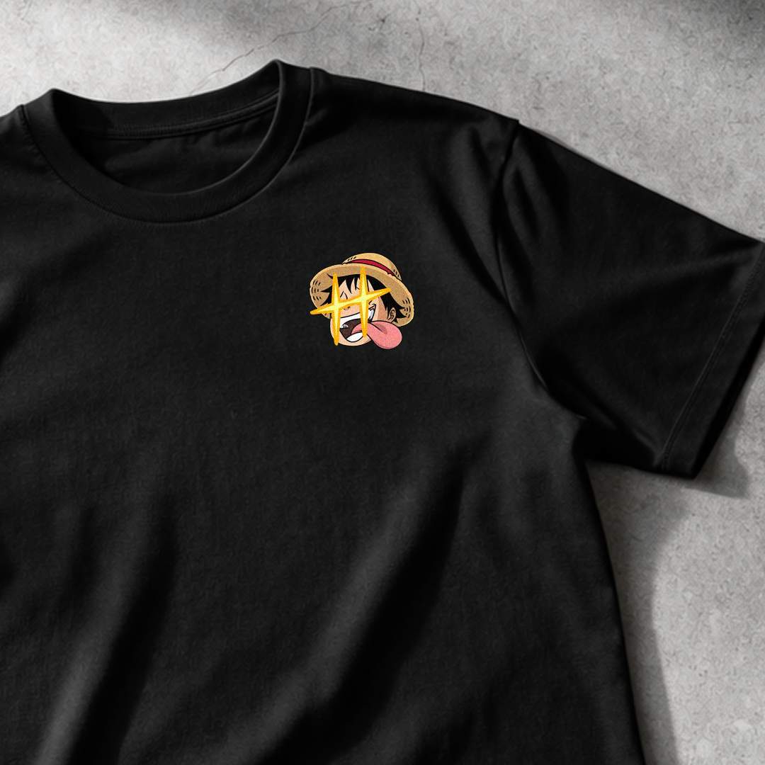 T-shirt brodé One Piece - Luffy & Zoro