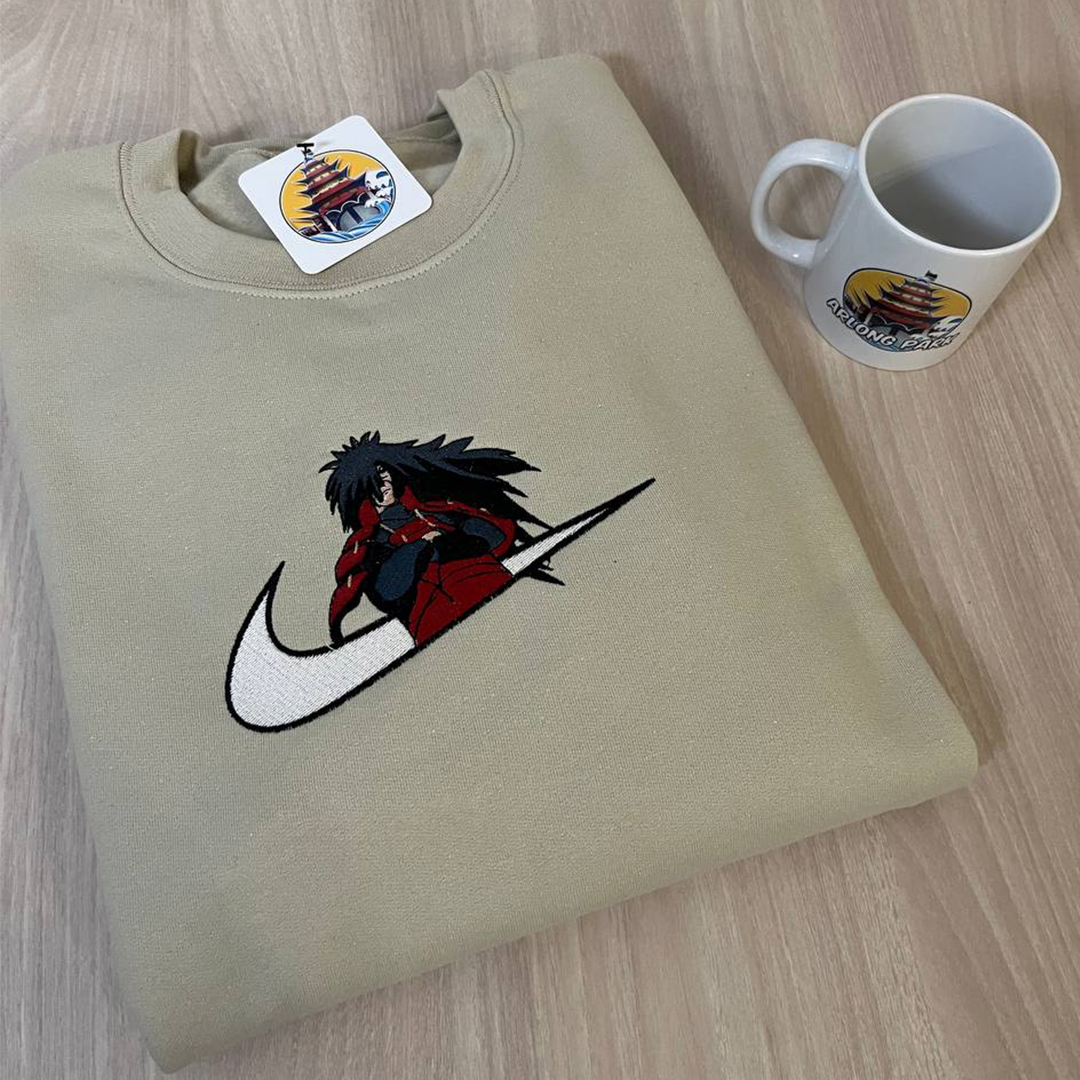 Madara Uchiwa Custom | Naruto Shippuden | Sweat à capuche brodé