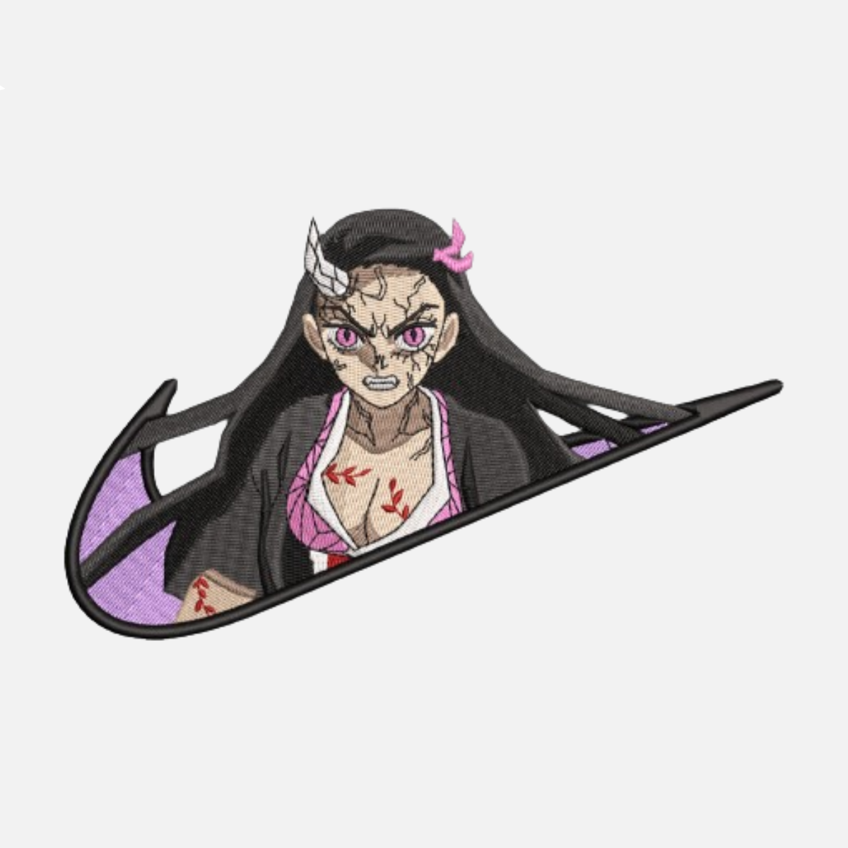 Nezuko Kamado V2 Custom | Demon Slayer | Sweat à capuche brodé