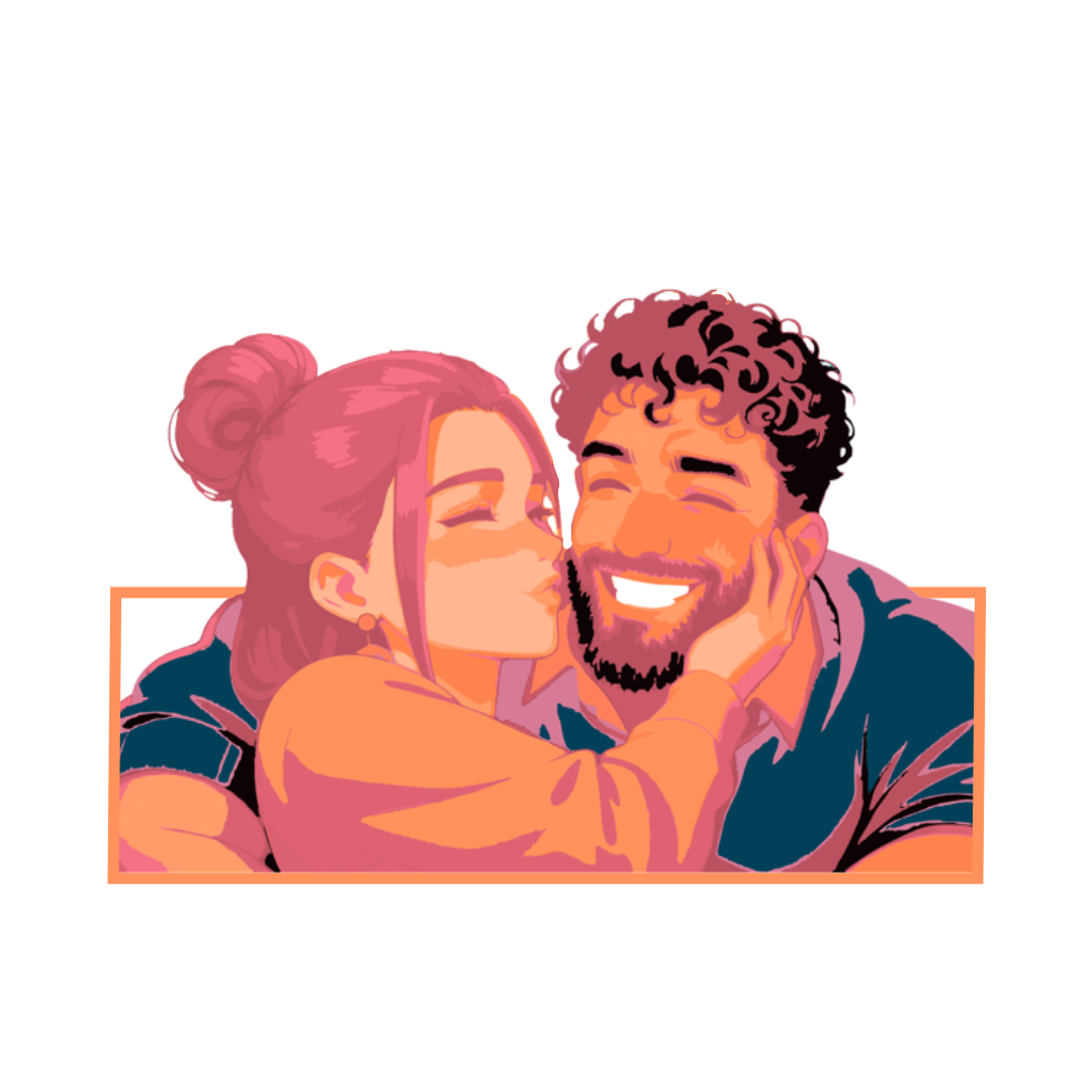 [Perso.] Sweat Couple | Sweat à capuche brodé