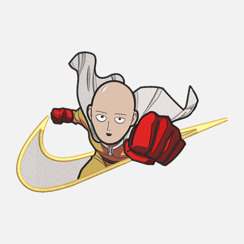 Saitama Custom | One Punch Man | Sweat à capuche brodé