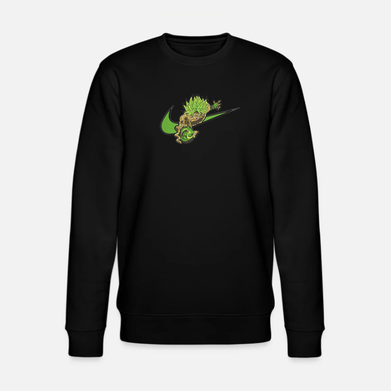 Hoodie Dragon Ball Z Broly Super saiyan DBZ Sweat a capuche Broly Nike Sweat brodé Dragon Ball Z Broly Swoosh Embroidery Noir