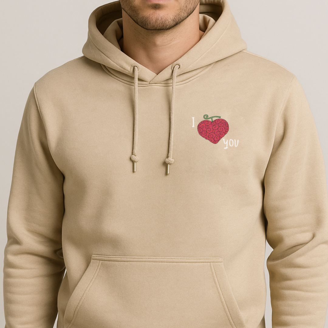 Sweat à capuche brodé One Piece - Ope Ope No Mi 
