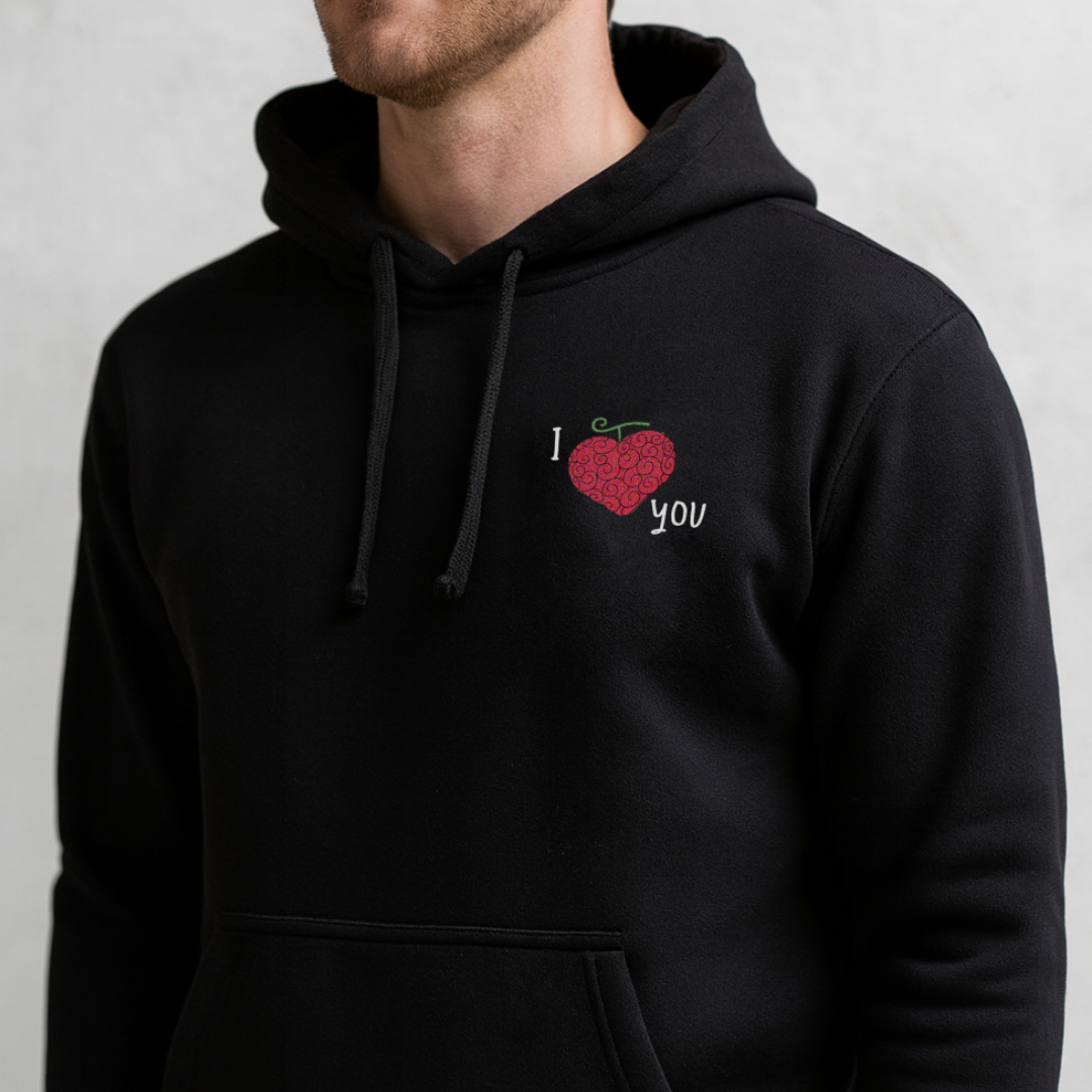 Sweat à capuche brodé One Piece - Ope Ope No Mi 