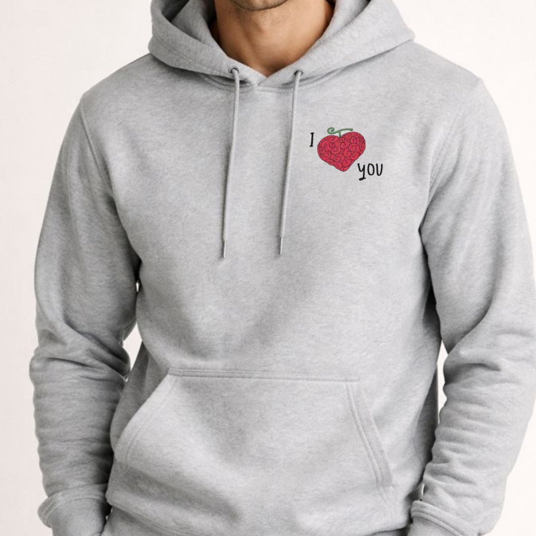 Sweat à capuche brodé One Piece - Ope Ope No Mi 