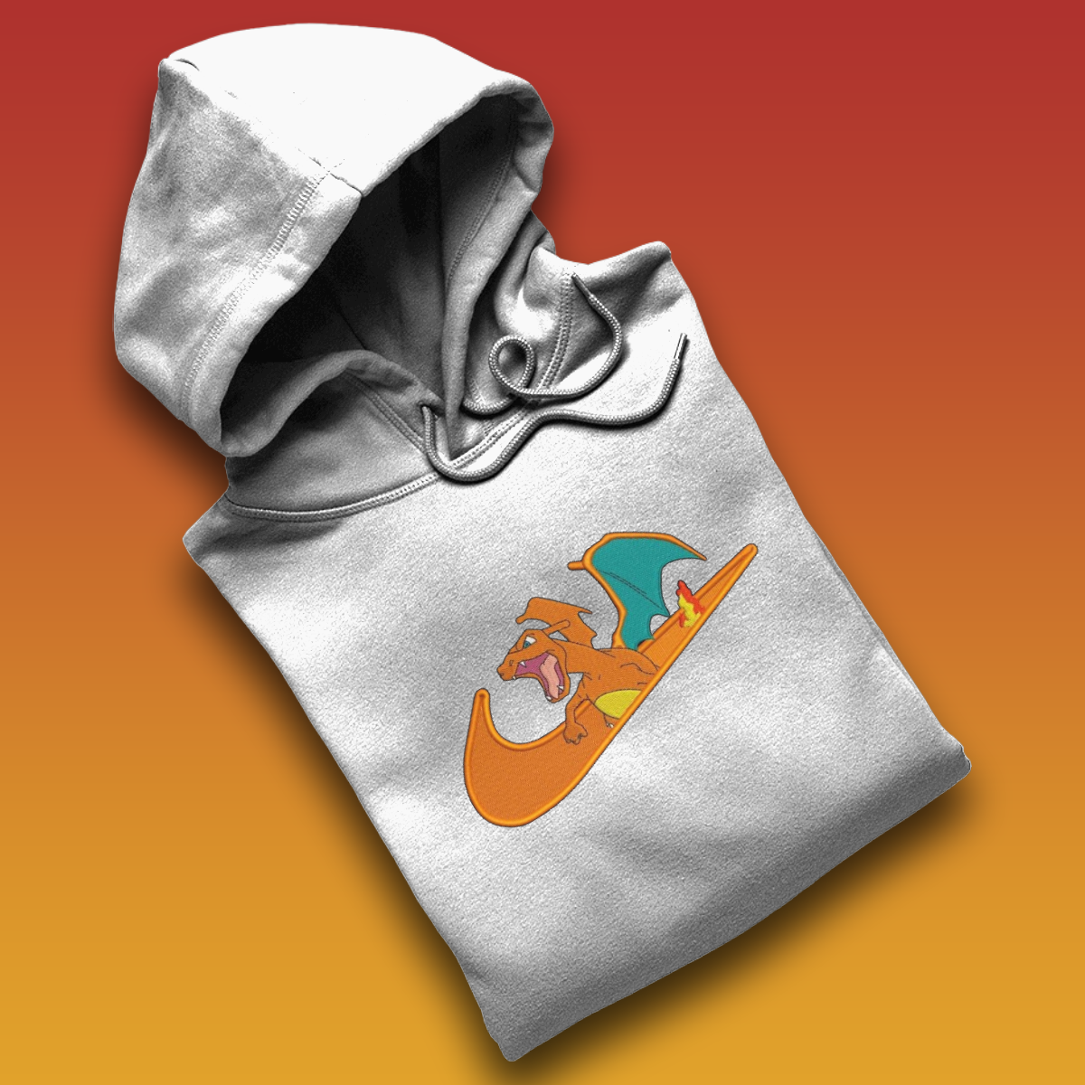 Dracaufeu Custom | Pokemon | Sweat à capuche brodé