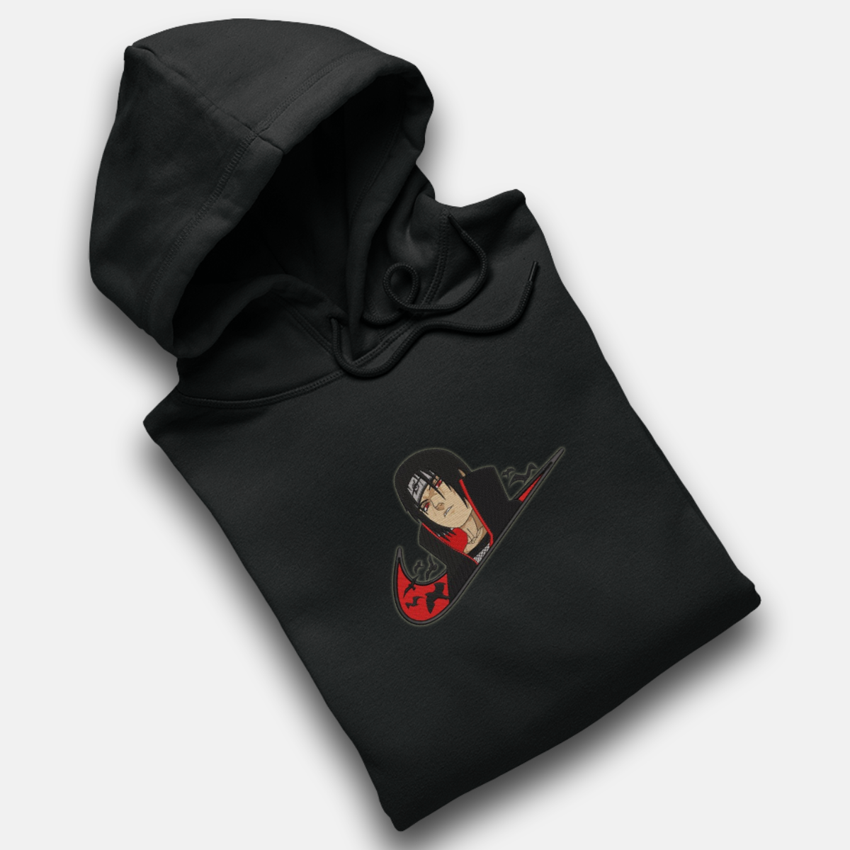 Itachi Uchiwa Akatsuki Custom | Naruto Shippuden | Sweat à capuche brodé