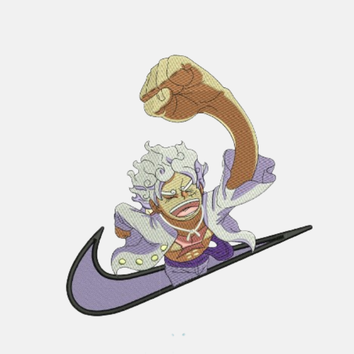 Luffy Gear 5 Wano | One Piece | Pull à capuche brodé