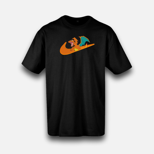 Dracaufeu Swoosh Custom | Pokémon | T-Shirt brodé