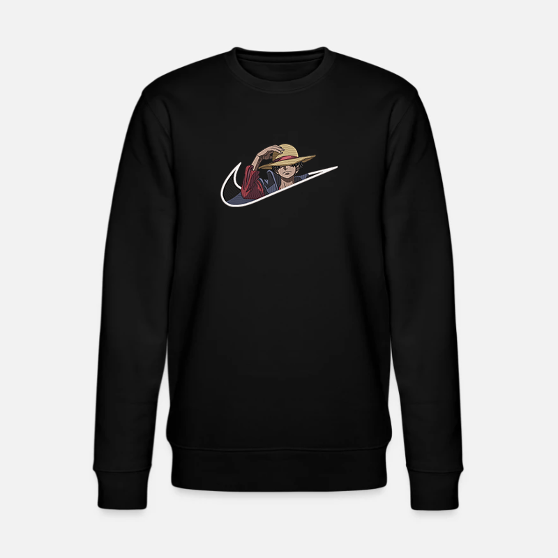 Sweatshirt crewneck One Piece Luffy Onigashima Hoodie Nike One Piece Monkey D Luffy Onigashima brodé Sweat à capuche Luffy Chapeau de paille One Piece Swoosh Embroidery 
