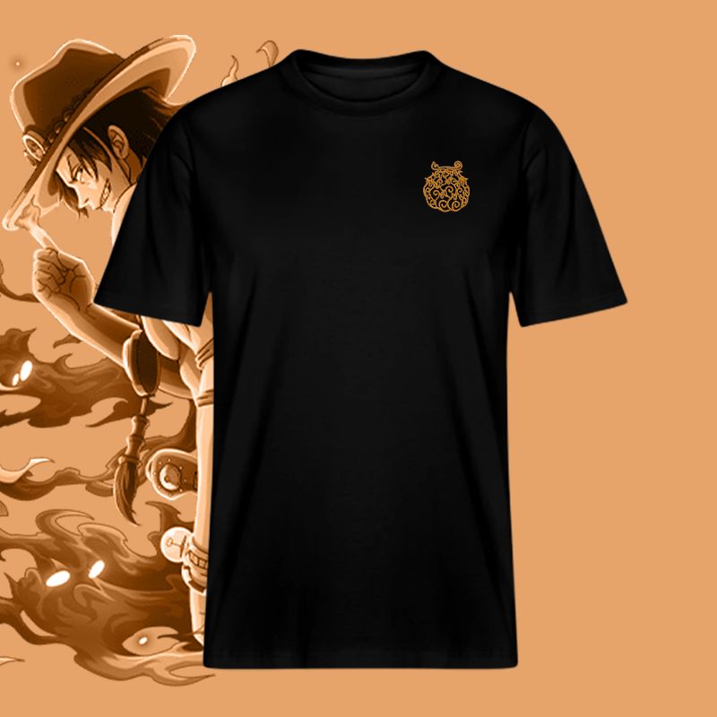 Mera Mera No Mi | Fruit du Démon | One Piece | T-Shirt brodé