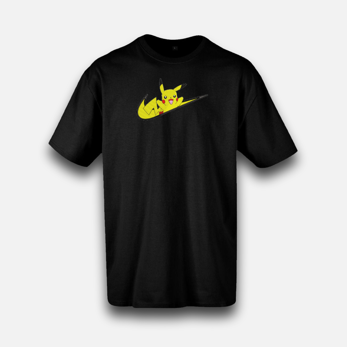 Pikachu Swoosh Custom | Pokémon | T-Shirt brodé