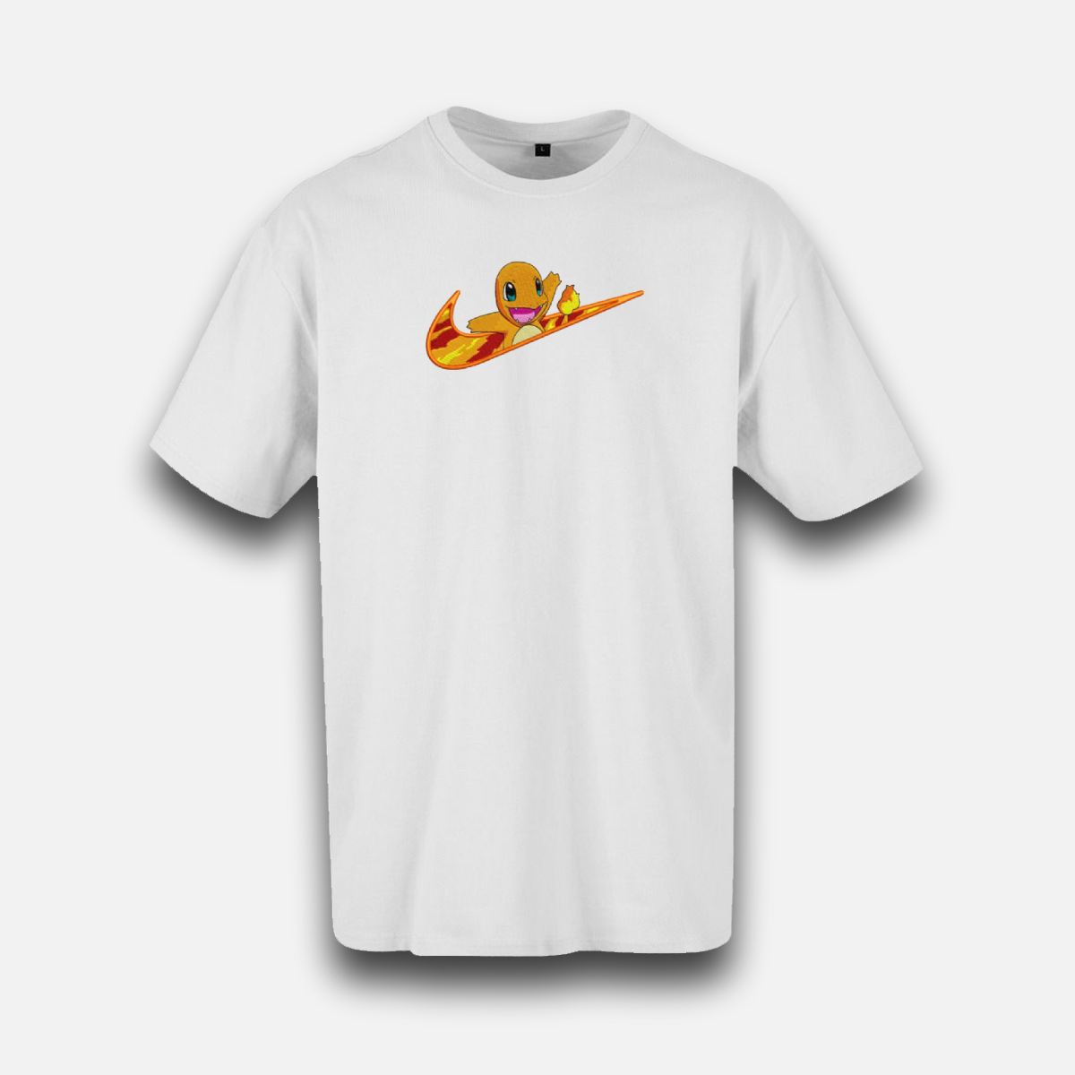 Salameche Swoosh Custom | Pokémon | T-Shirt brodé