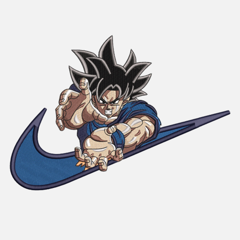 San Goku Kamehameha x Nike Swoosh Arlong Park Broderie