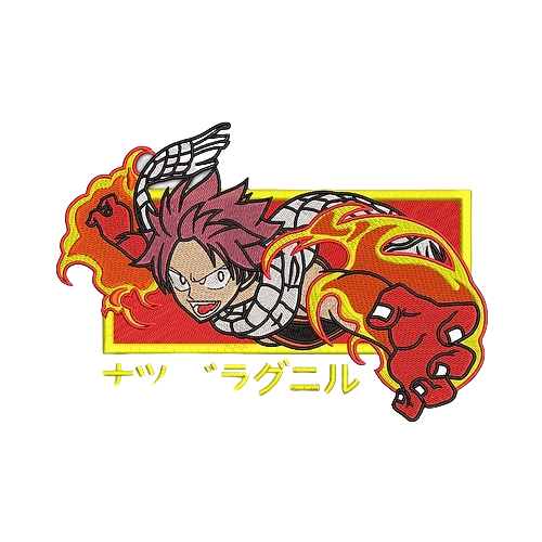 Natsu Dragneel Custom | Fairy Tail | Sweat à capuche brodé