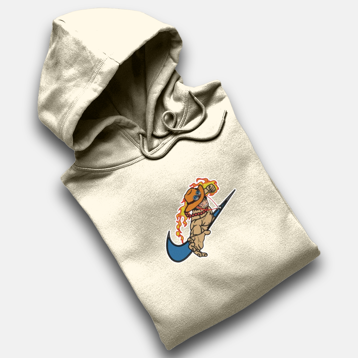 Portgas D. Ace | One Piece | Pull à capuche brodé